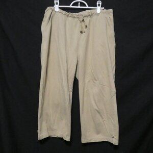 MS LEE | large | 100% Cotton | Beige Pants For Women